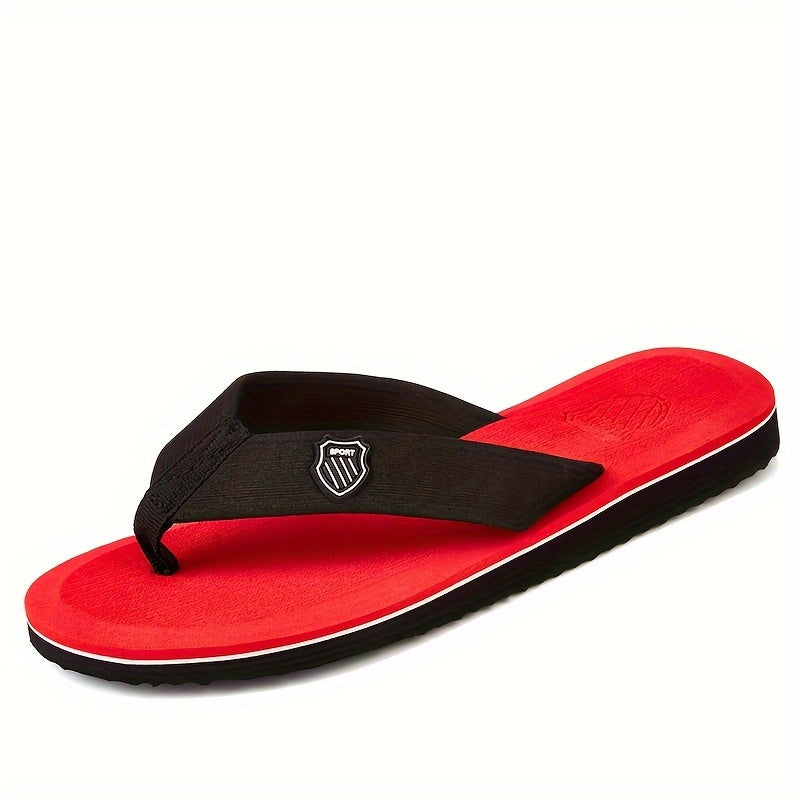 Men's lightweight, non-slip flip flops perfect for indoor and outdoor use in the summer.