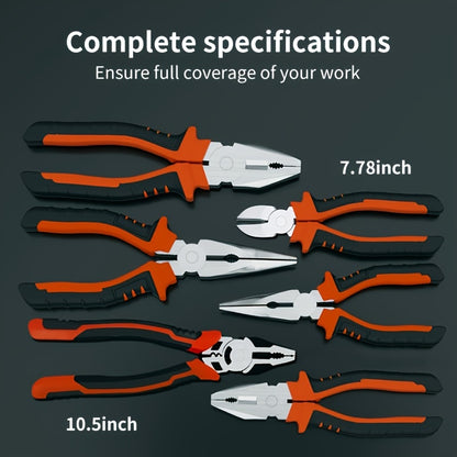 Industrial-grade 6-inch wire cutters with waterproof iron construction and durable functions for wire cutting and screw tightening.