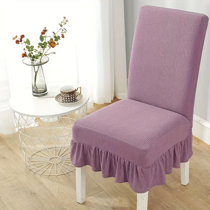 4/6 piece stretch chair slipcovers for dining room or living room furniture protection.