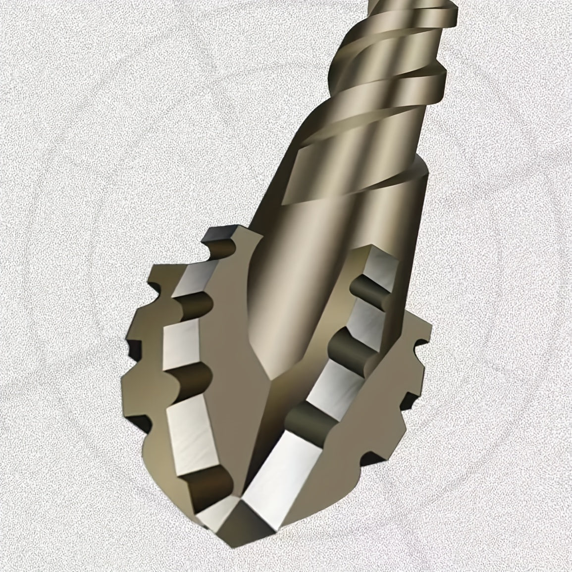 Carbide 4-Teeth Sawtooth Offset Drill Bit for Ceramic Tile, Cast Iron, Concrete, with Ceramic Buster for Precision Positioning, Hex Shank.