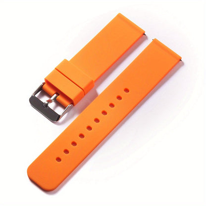 This silicone strap watch band comes in various sizes and is suitable for both women and men. The polished buckle and waterproof design make it perfect for sports activities. This strap makes an excellent gift option.