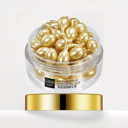 Vitamin E moisturizing essence capsules for nourishing and hydrating skin.