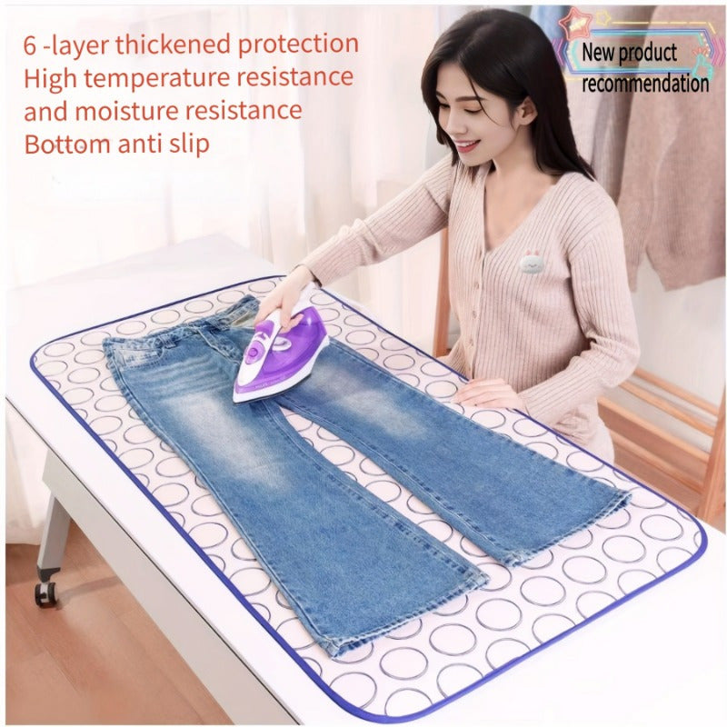 Portable Ironing Mat: Insulated, Foldable, Waterproof, Non-Slip, and Travel-Friendly