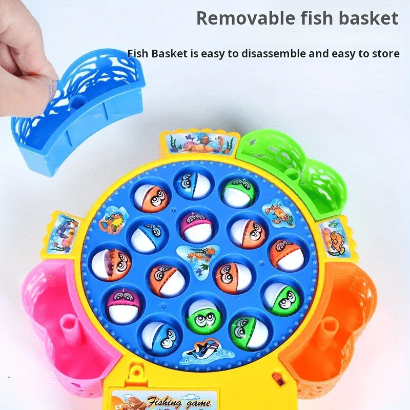 15/24/45pcs Electric Fishing Toys, suitable for boys and girls, educational and fun gifts for New Year, birthday, or Thanksgiving.