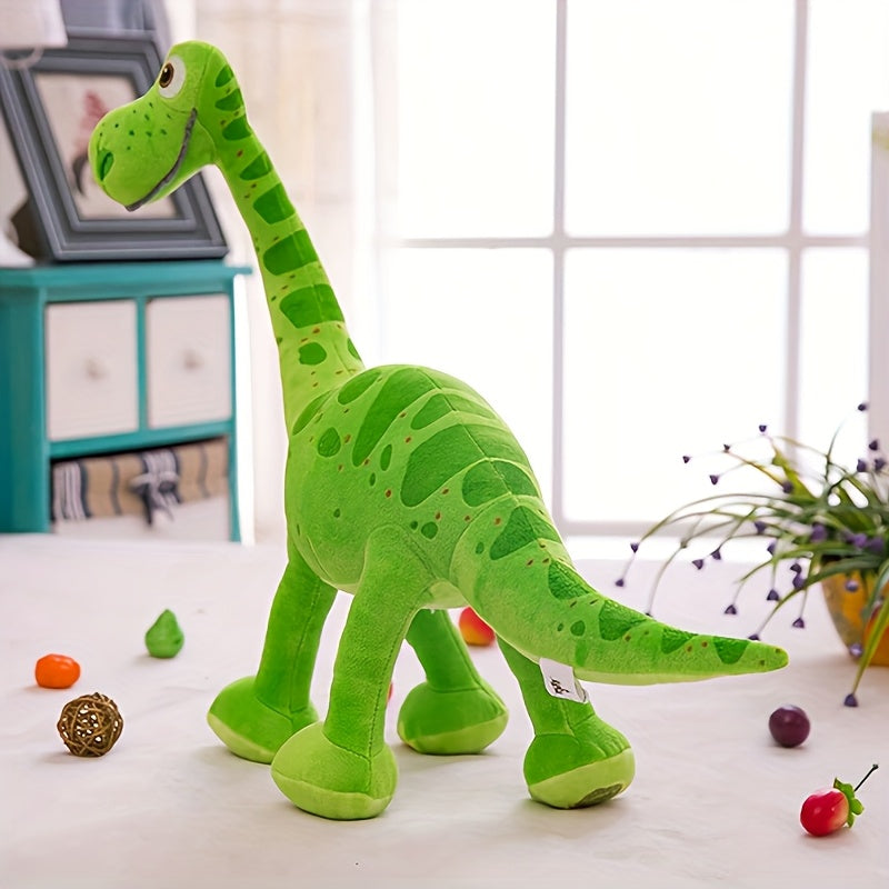 1pc Cartoon Brachiosaurus Dinosaur Plush Toy for Medium Breeds - Soft, Durable Fabric, Colorful Design