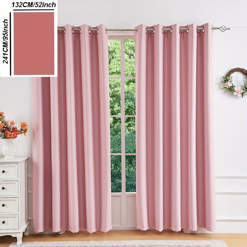 Classic Thermal Insulated Blackout Drapery Panel with Grommet Top - Made from 100% Plain Weave Polyester Fabric, Perfect for Bedroom and Various Rooms. Hand-Washable for Privacy and Energy Efficiency.