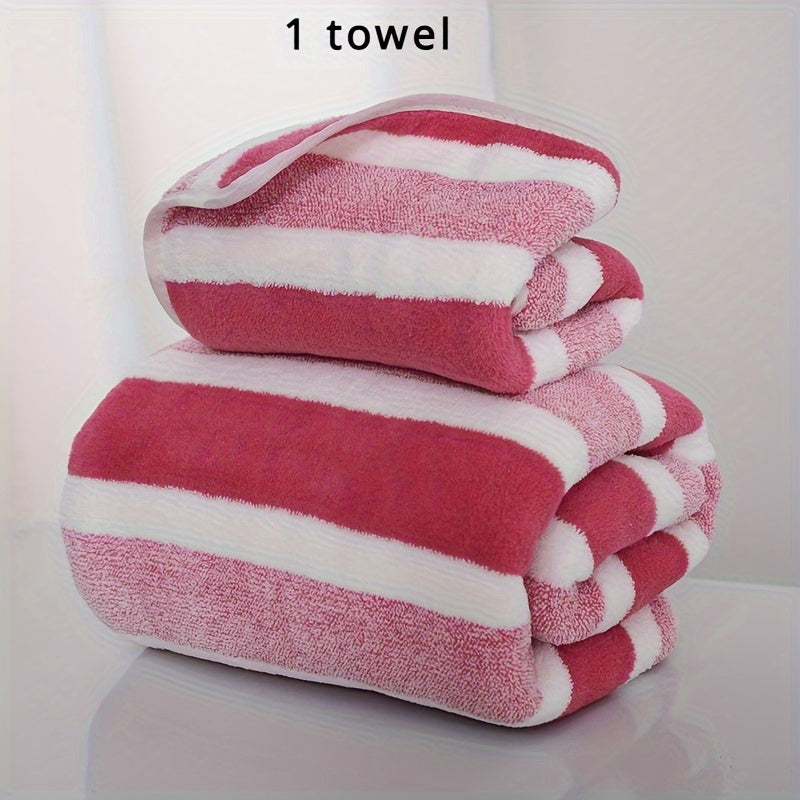 Soft and absorbent rectangular towel with Bohemian braided stripes and music theme, perfect for daily use.