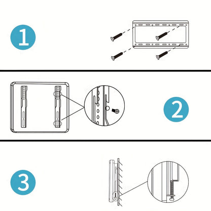 Introducing the SKYFAST Ultra Slim-fix TV Wall Mount, a universal bracket designed for most 26"-75" LED LCD OLED TVs and monitors. With a low profile design and a maximum load capacity of 100lbs (45.5kg), this wall mount is compatible with VESA