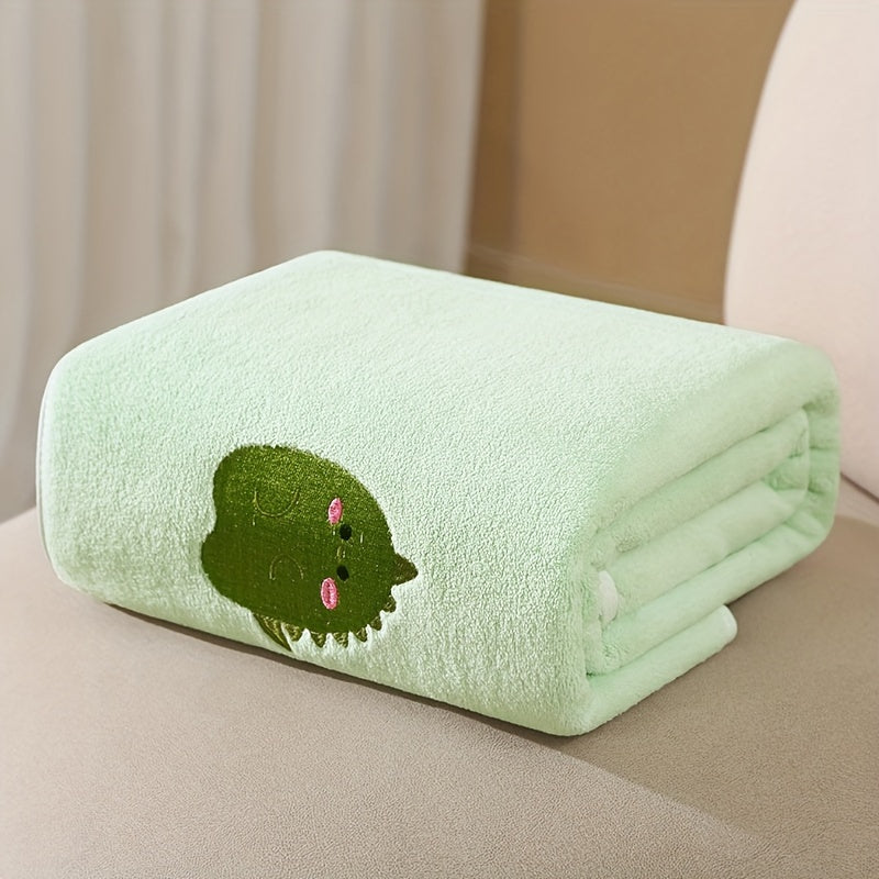 Set of 2 Bindi Monkey Hooded Baby Bath Towels, Made with Super Soft Polyester, Highly Absorbent and Fast Drying, Double Layered Coral Fleece, Safe for Sensitive Baby Skin, Ideal for Ages 0-3