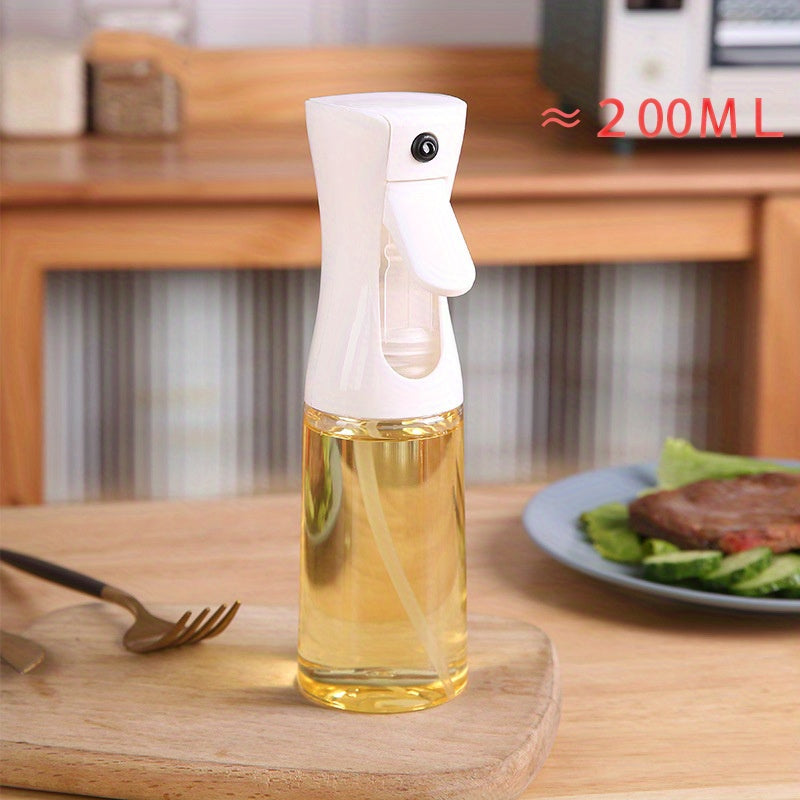 Baking Oil Spray Bottle for Cooking, 1pc, 200ML/300ML PET Material, Air Fryer Spray Bottle, Kitchen Baking Supplies, Canola Oil Sprayer, Salad Making, Baking, Frying, Grilling, Greenery, Salon, Hairdressing, White/Black