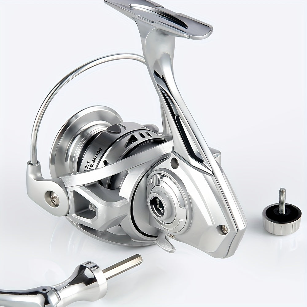 Luoya All-Metal Spinning Reel with Oscillating Arm for Fishing