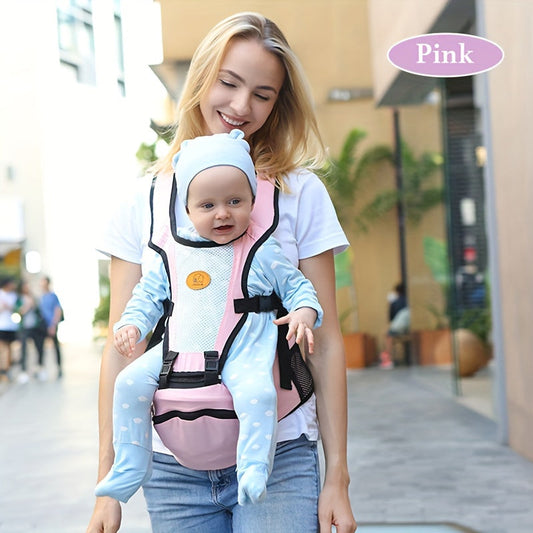 Sunygal Pink Youngsters Carrier - versatile Front & Back Sling with Storage, made of Polyester - ideal Travel Gear for Youngsters