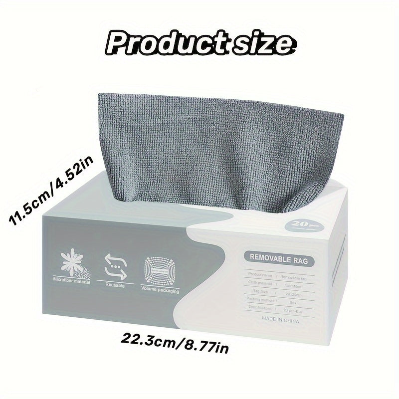 Non-shedding, oil-free scrubbing cloth that is designed for convenience and usability. This pull-out disposable lazy cloth is made from thickened super fine fiber, perfect for use in the kitchen as a dishcloth.