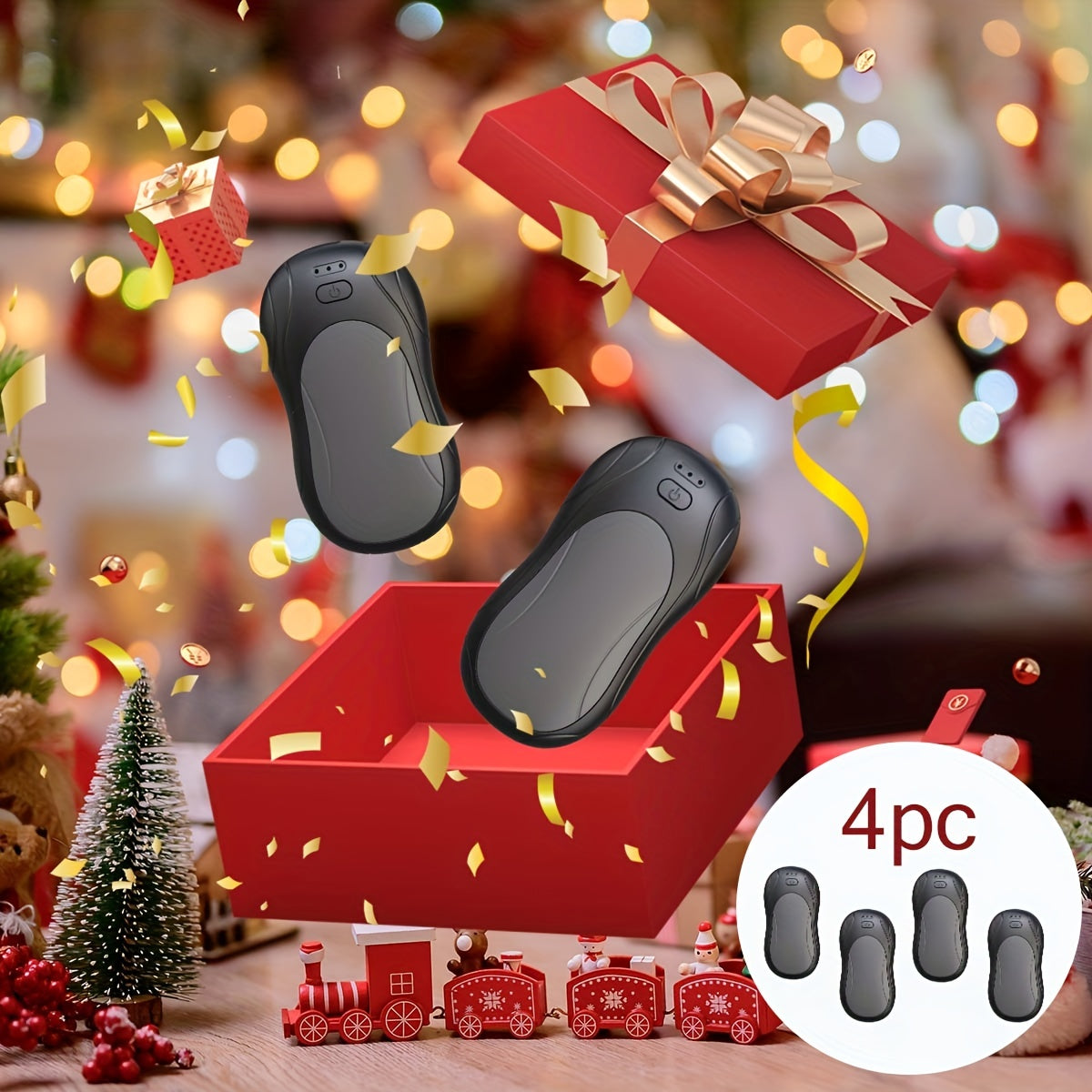 Get a pair of 2-Pack Portable Hand Warmers, with Rechargeable Magnetic Electric Heating Pads made from ABS Material. These hand warmers come with USB Charging and a 3000mAh Lithium Battery. Perfect for keeping warm at home, in the kitchen, or on outdoor