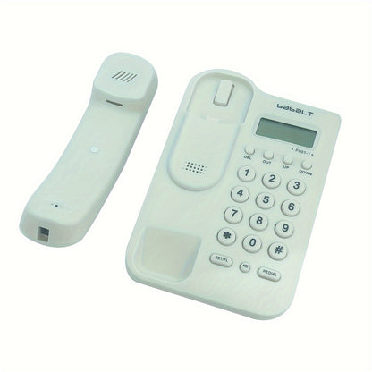 Basic corded landline phone with caller ID display for home office.