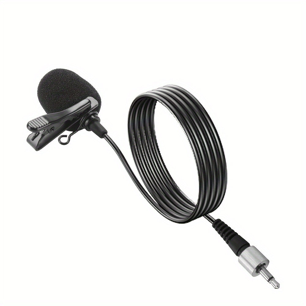 1pc LMBGM Lavalier Lapel Microphone with 3.5mm Jack for PC, Laptop, DSLR Camera, Voice Recording, Interview, Podcasts