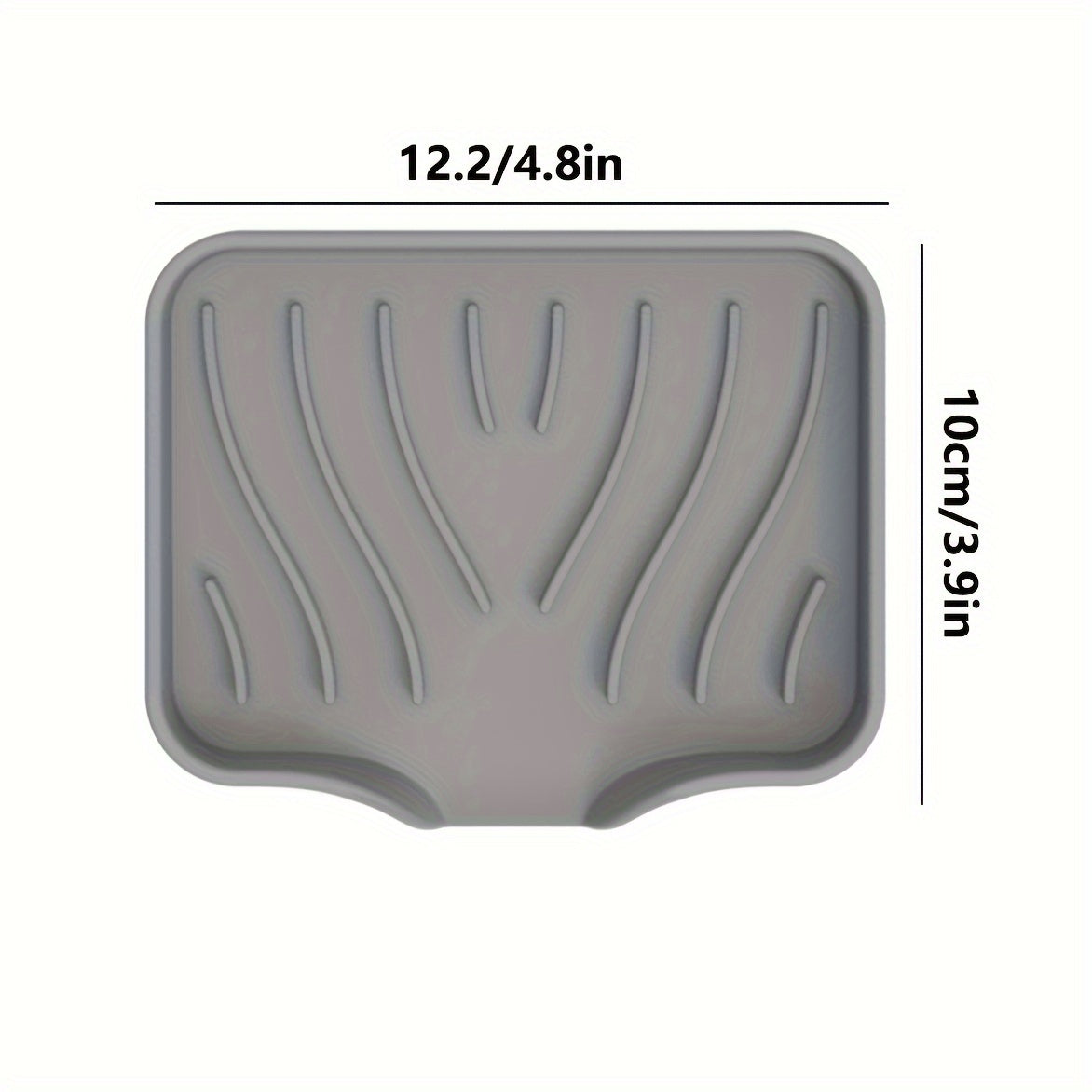 Non-slip silicone soap dish with drainage, ideal for bathroom and travel, featuring anti-skid bottom for Halloween and Christmas decor.