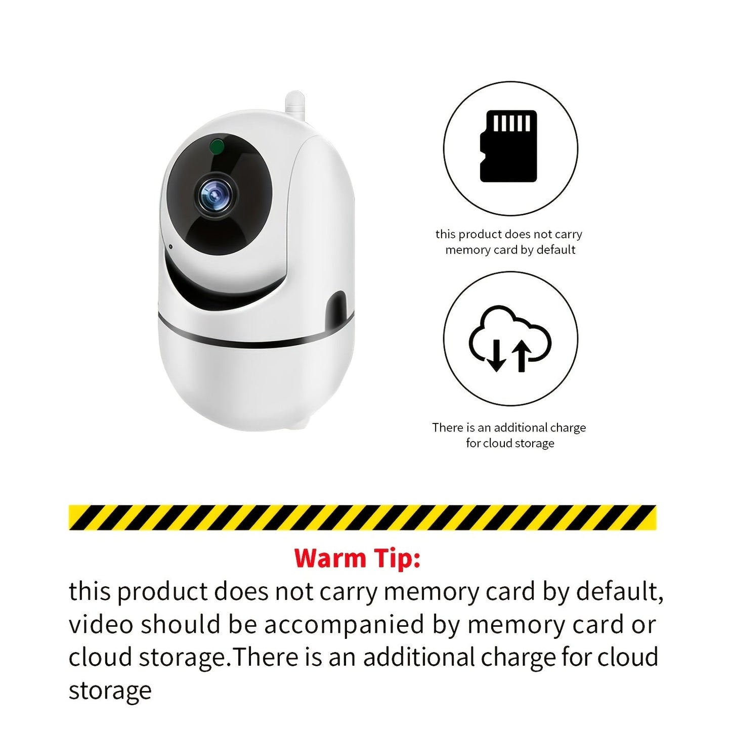 Get the YIIYRY 1080P HD Indoor Smart WiFi Home Camera for seamless monitoring and control. This camera features two-way audio, wall-mountable design, 355° horizontal and 90° vertical rotation, and easy installation. Compatible with smartphones, this