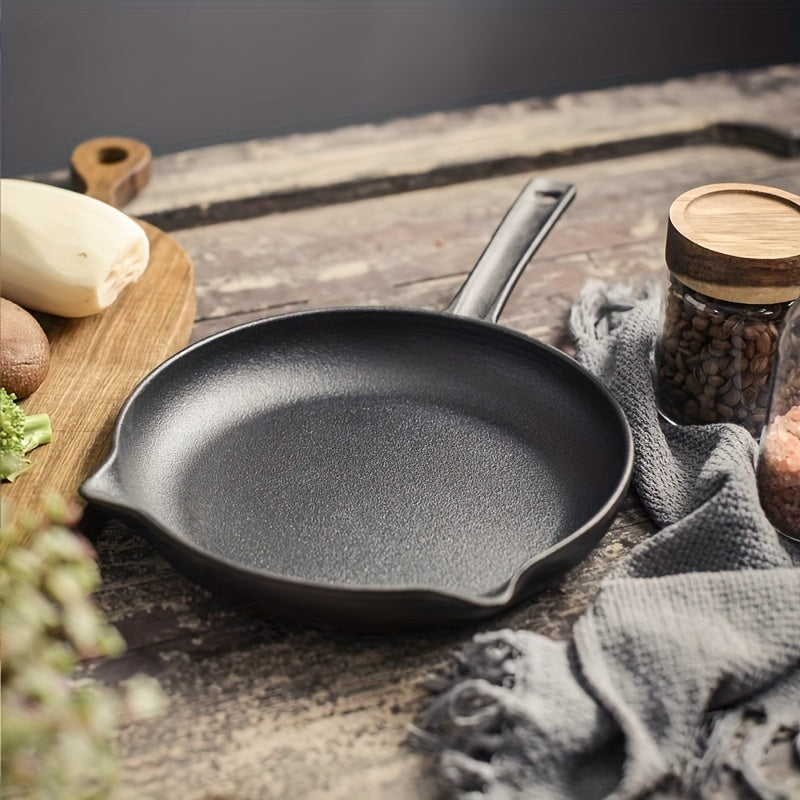 Two-Piece Professional Cast Iron Skillet Set - Non-Stick, Oven Safe, and Versatile for Cooking and Camping - Great Gift for Home Cooks and Chefs