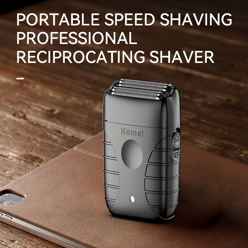 Kemei Professional Electric Hair Clipper Set in Black, Multi-piece, USB Rechargeable, Beard Trimmer, Styling Tools