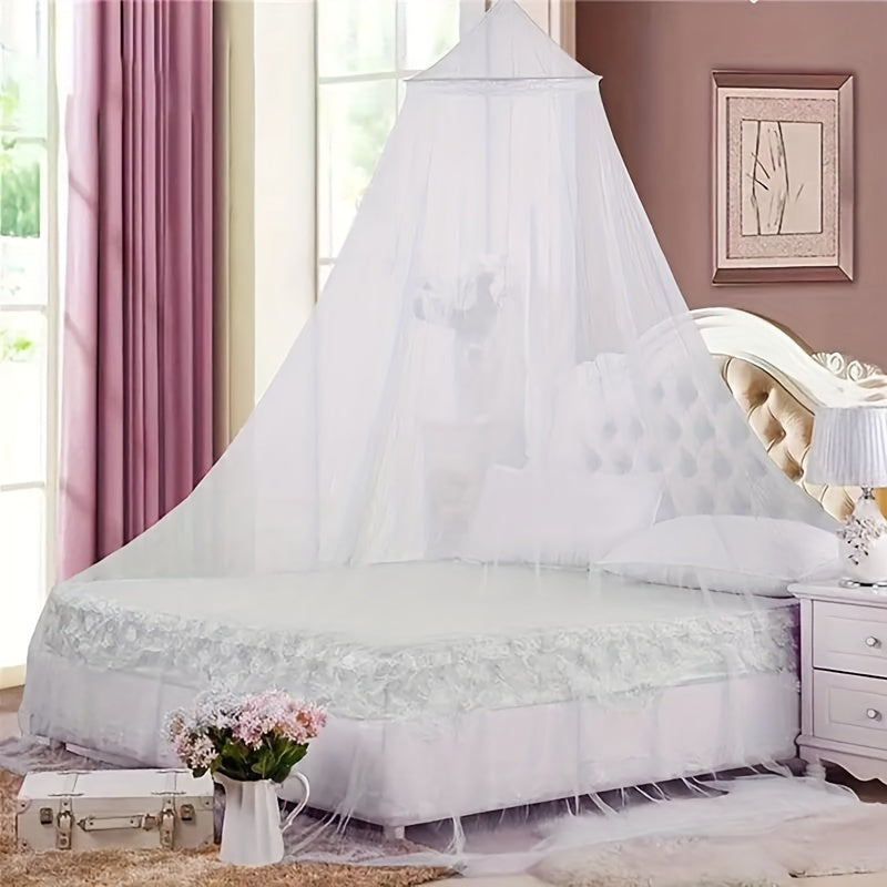 Luxurious Palace Mosquito Net made of Knitted Polyester with Steel Wire Frame, Clean with Spot Treatment from Ceiling to Floor