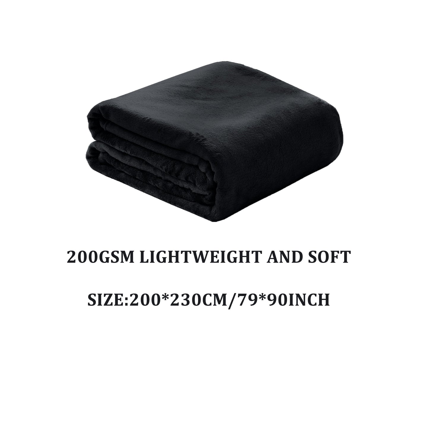 Solid Flannel Blanket, 200G, 1 piece