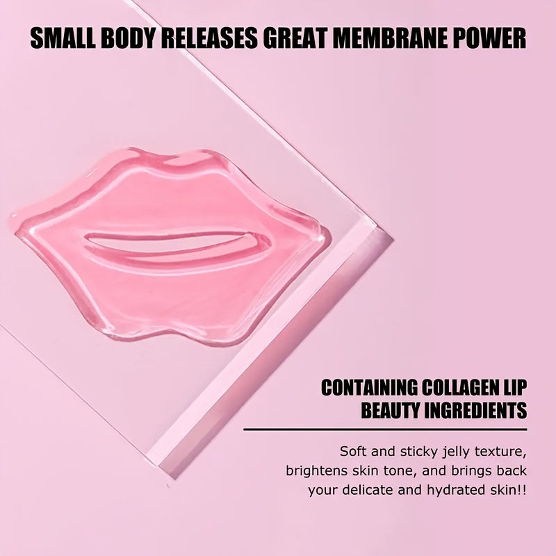 Get 20 Collagen Crystal Lip Masks for moisturized, smoother lips with deep hydration and firmness for a youthful, pink appearance.