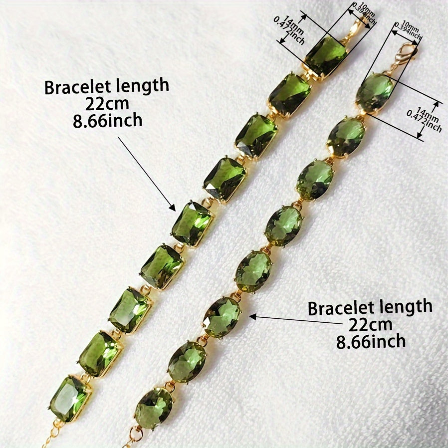 Stylish Copper Bracelet with Synthetic Gems that Change Color - Adjustable Bracelet Inspired by Sultanite Diaspore for Women, Perfect for Everyday Wear and Special Events, Unplated - 1 Piece