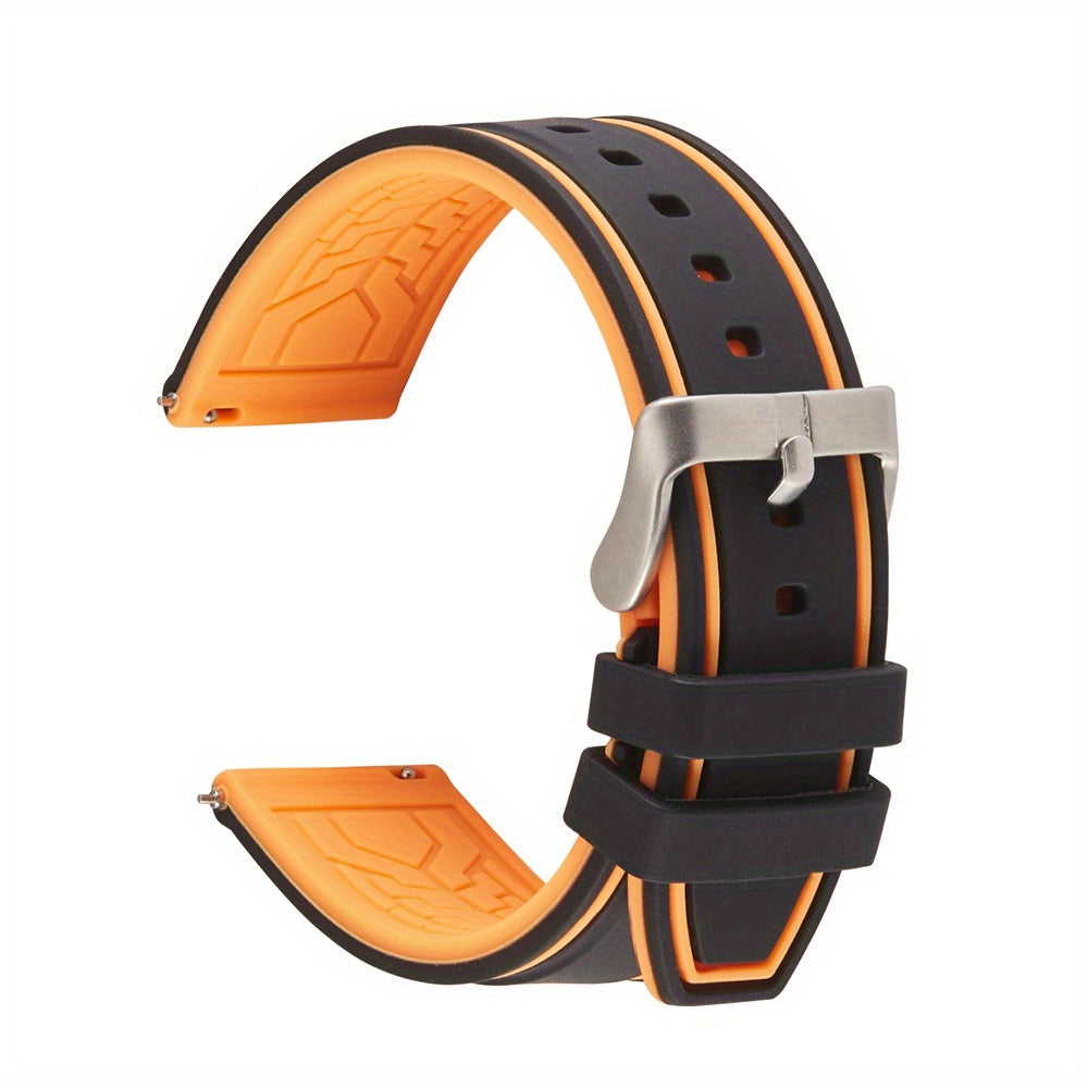 Get the perfect gift with this 1pc Quick Release Soft Silicone Watch Band in 20mm, 22mm, or 24mm. It's the ideal choice for watch enthusiasts looking to change up their accessories.