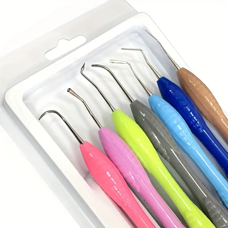 7 Colorful Stainless Steel Restorative Tools for strong grip filling.