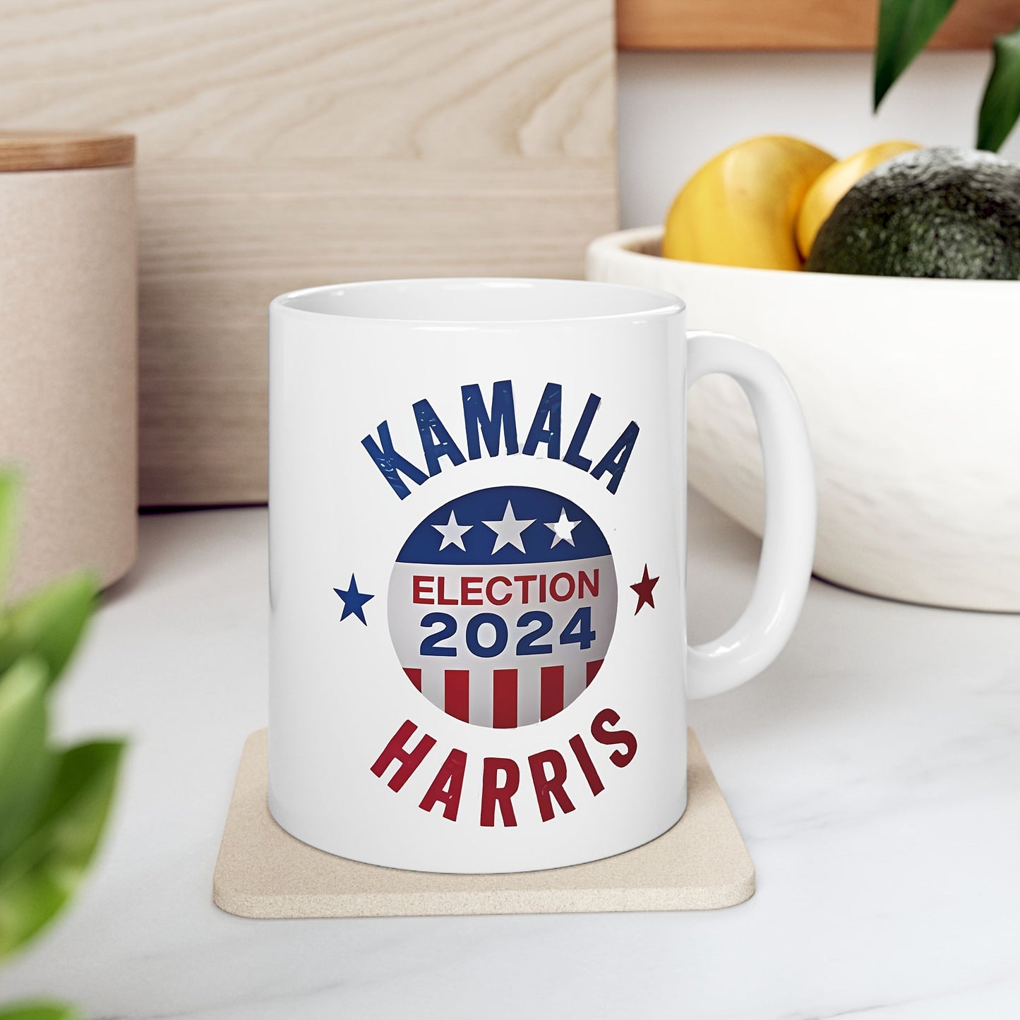 2024 Election Kamala Harris Ceramic Coffee Mug - Perfect Keepsake for Supporters, Inspirational Voting Mug for Adults, Patriotic Memorabilia Collectible