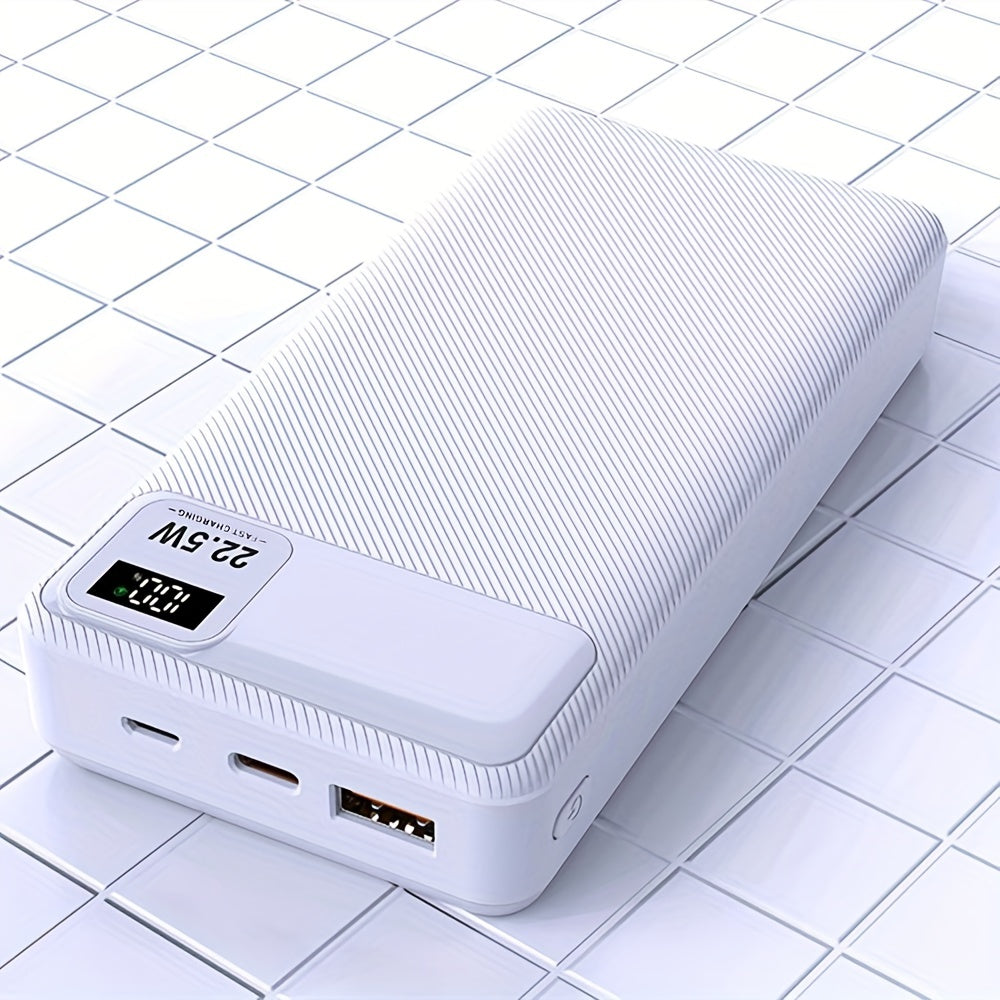 20,000mAh fast charger power bank with PD20W and USB22.5W capabilities.