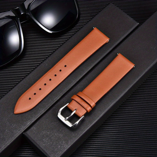 Thin Calfskin Genuine Leather Watch Strap available in 16mm, 18mm, 20mm, and 22mm sizes. This high-quality watch accessory is suitable for both men and women, making it the perfect gift for King's Day.