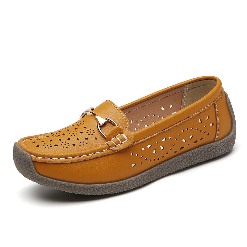 Ayollar uchun yumshoq platformali loafers, tashqi foydalanish uchun tasodifiy sun'iy charm slip-on tekis poyabzallar.