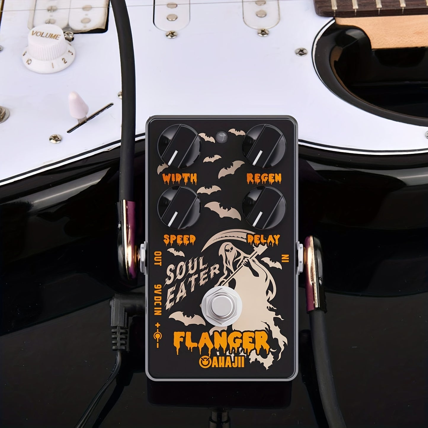 AHAJII AH66 Flanger Guitar Effects Pedal with True Bypass Design