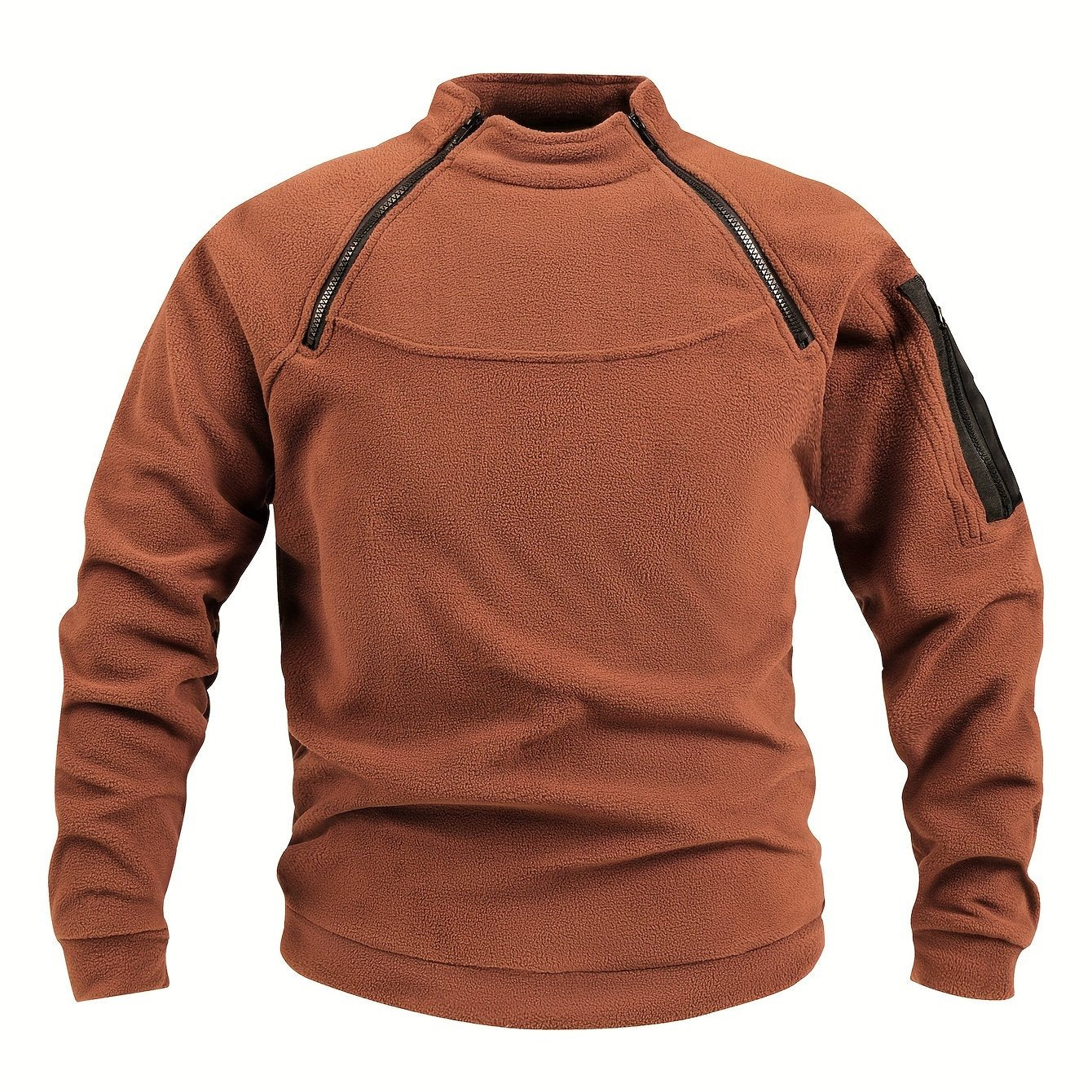 Men's cozy fleece sweatshirt for cold weather.