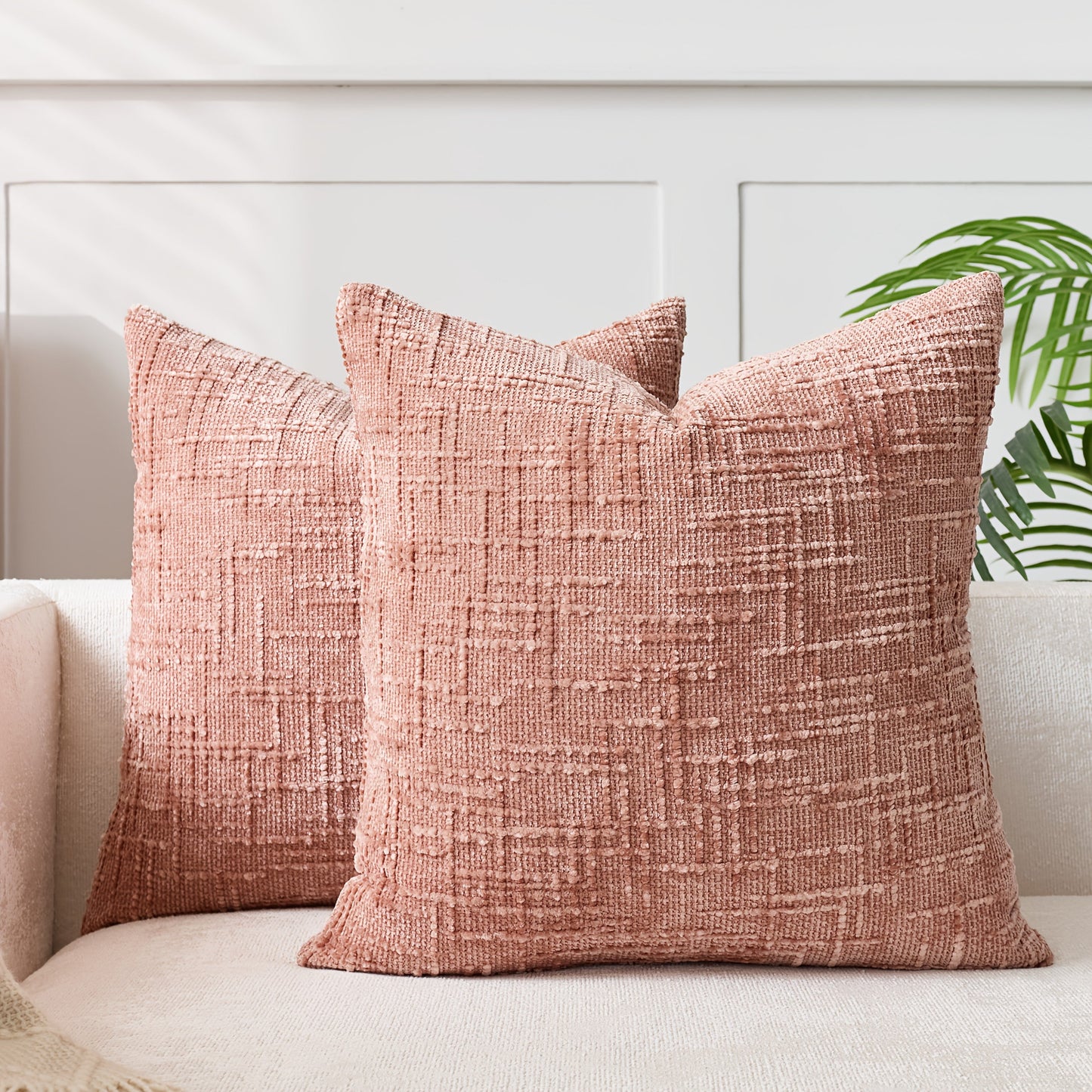 Add a Touch of Elegance with this Stylish Velvet Throw Pillow Cover - Featuring a Chic Bamboo-Inspired Striped Geometric Design, Ideal for Enhancing the Décor of Your Sofa and Bedroom. Easy to Clean with a Convenient Zip Closure, Suitable for Machine