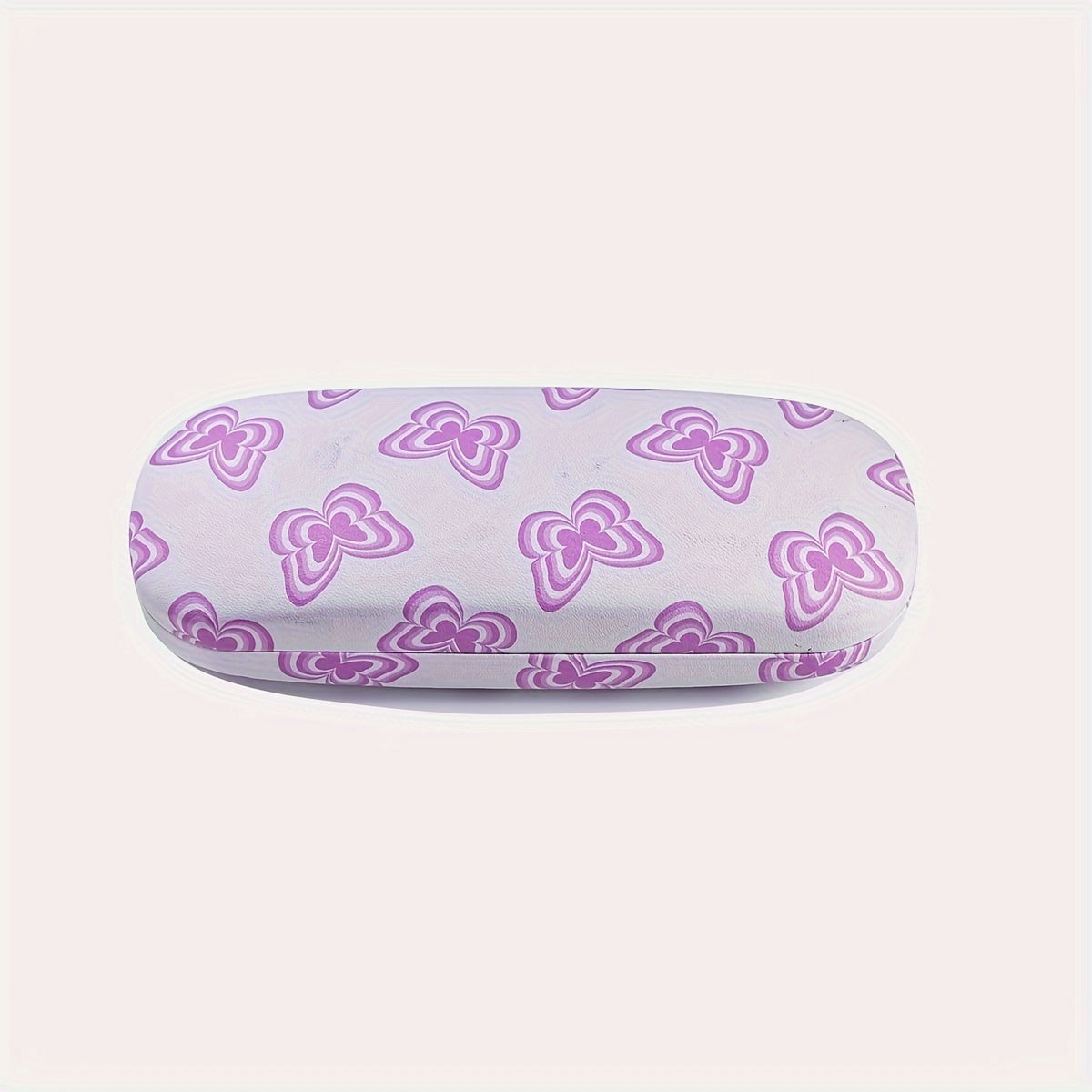 Ladies Storage Glasses Case with a trendy printed butterfly design.