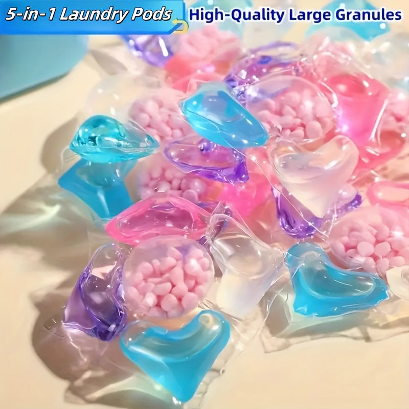 16/30/60pcs Laundry Detergent Pacs with Fresh Scent, Stain Removal, Softening Formula - Ideal for Home, Dorm & Travel.