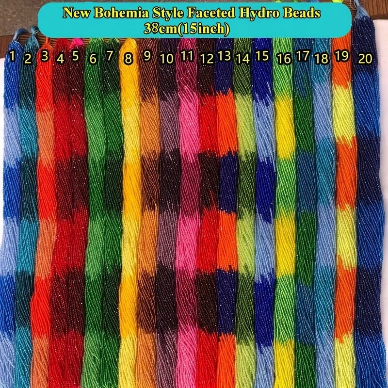 Approximately 950 pieces of 2mm Bohemian-style gradient-colored beads, faceted glass beads for creating jewelry bracelets and DIY accessories.