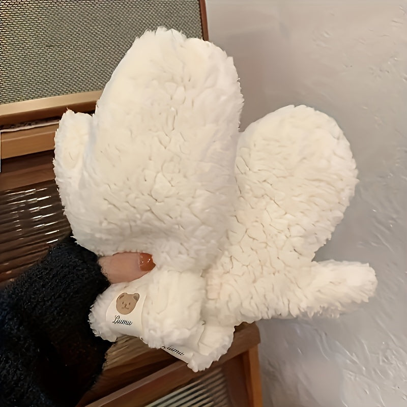 Keep your hands warm this winter with our Teddy Bear Cashmere Mittens. These mittens are made from 100% cashmere, ensuring a cozy and luxurious feel. The elastic design provides a snug fit, while the cute animal pattern adds a touch of whimsy. Perfect