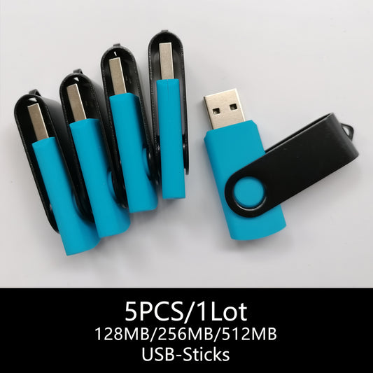 USB 2.0 yuqori tezlikdagi ma'lumot saqlash bilan 128MB/256MB/512MB sig'imga ega, kompyuter va Mac uchun zaxira va fayl almashish uchun osmon ko'k rangdagi 5 ta barmoq xotira fleshka.