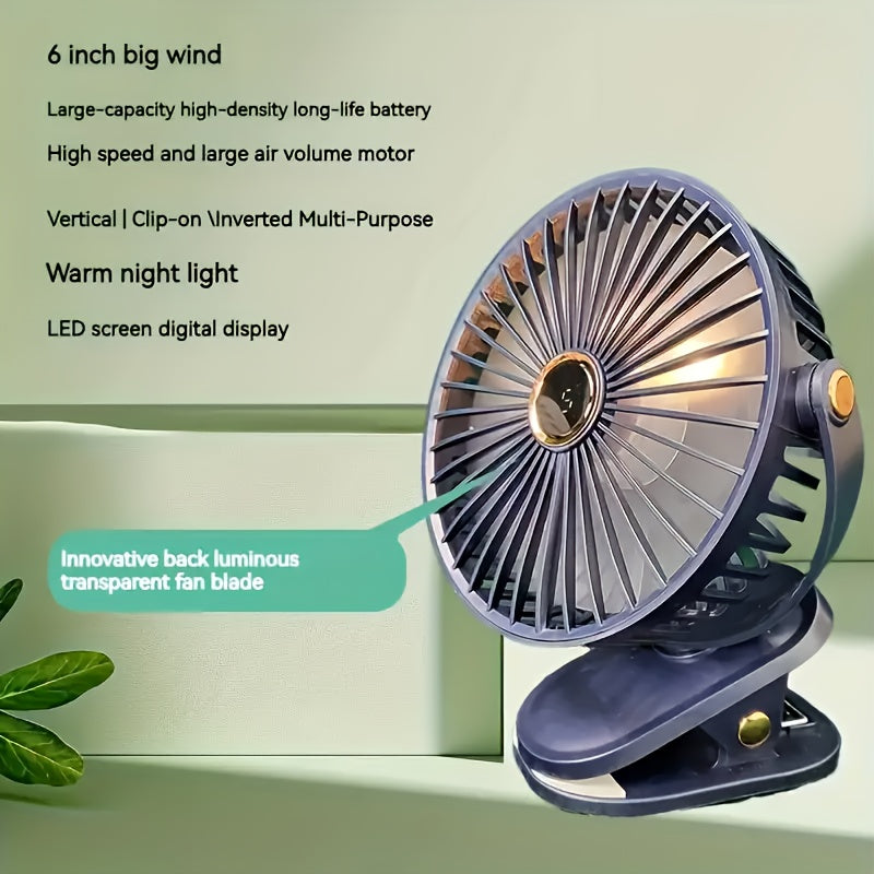 The Jkuoo Vertical Fan is a versatile clip-on electric fan designed for indoor air circulation, featuring adjustable angles and wind speeds for strong airflow with minimal noise.