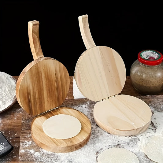 Pressure Dumpling Maker - Solid Wood Construction, Perfect for Making Pasta, Buns, Rice Dumplings, Poi, Kuey Teow Patties. Includes Kitchen Accessories for Fast and Efficient Cooking. Get Yours Today at a Clearance Price!