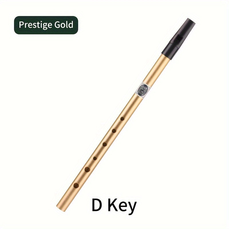 Beginner-friendly Irish whistle in C/D key made of aluminum alloy.