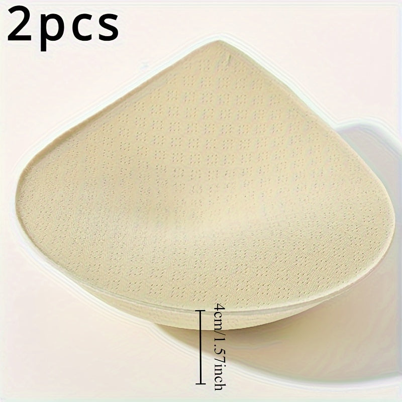 2 Reusable Chest Enhancer Pads for Women - Invisible Bra Inserts made of Nylon & Viscose Blend