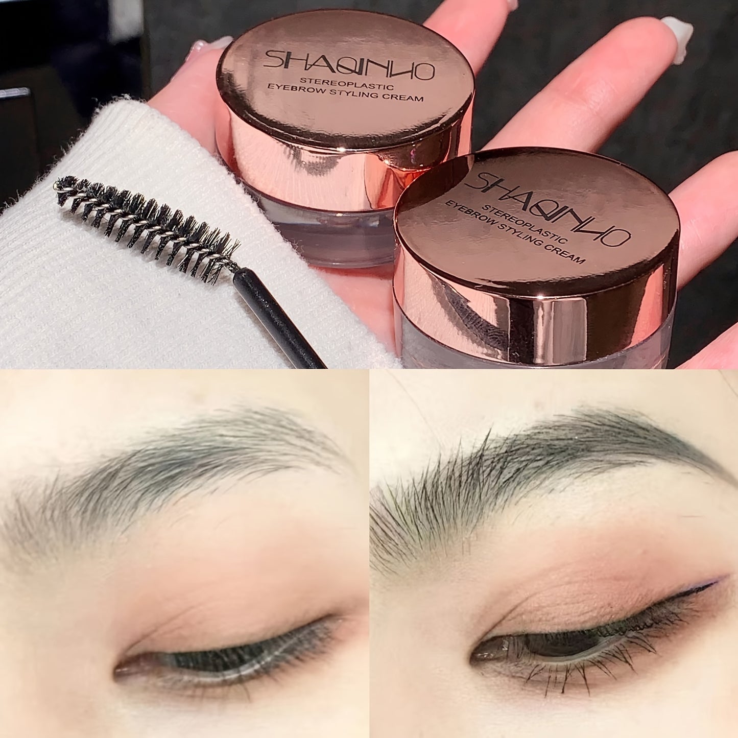 Wild Eyebrow Styling Gel for long-lasting, waterproof and sweat-proof 3D eyebrow shaping.