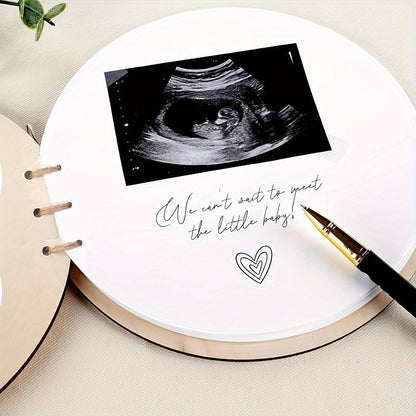 This unique christening guestbook alternative features a wooden cover, perfect for creating a signed keepsake filled with precious memories for mom. With 35 blank pages for heartfelt advice and wishes, this makes a wonderful pregnancy gift for a new mom.