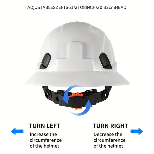 LOEBUCK Vented Construction Safety Hard Hat with Adjustable Suspension