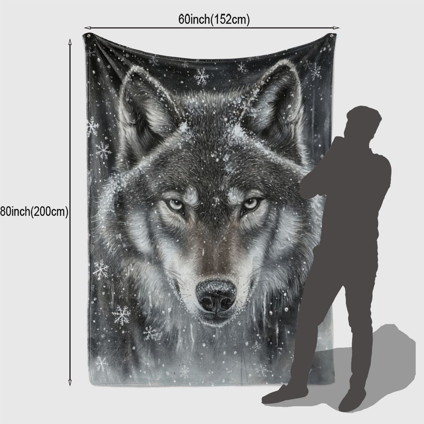 Soft, durable, and cozy Wolf Print Flannel Throw Blanket - the ideal present for African girls, granddaughters, and daughters. Versatile for outdoor, beach, camping, sofa, pet, and office use.